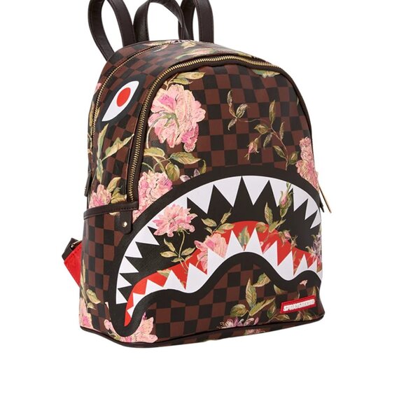 NWT Sprayground SHARKFLOWER SAVAGE BACKPACK - Picture 2 of 10